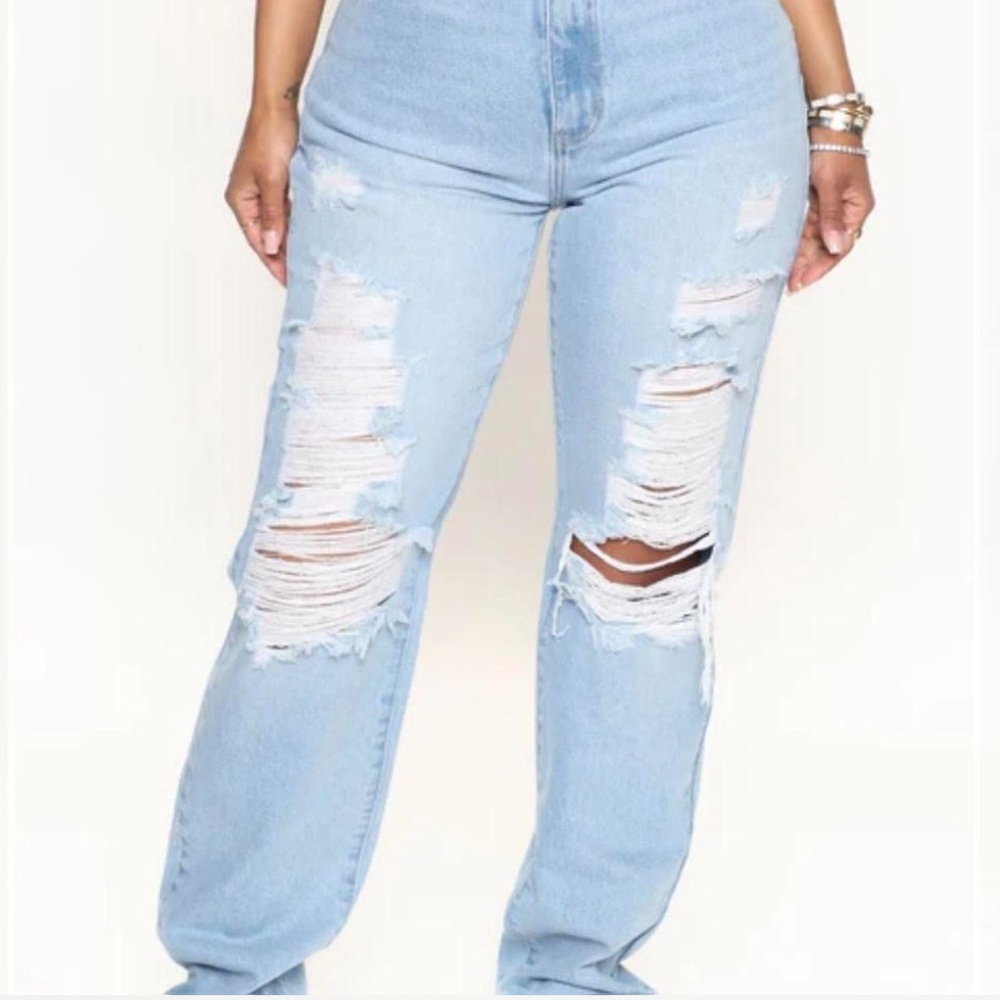 New straight fashion nova jeans